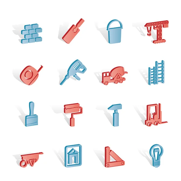 Construction and Building icons — Stock Vector