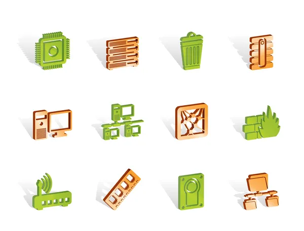 Computer and website icons — Stock Vector