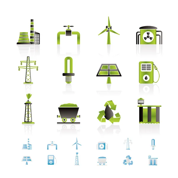 Symbole der Stromwirtschaft — Stockvektor