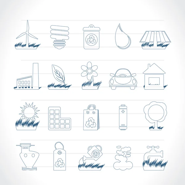Ecology and nature icons — Stock Vector