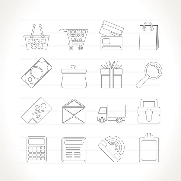 Online shop icons — Stock Vector