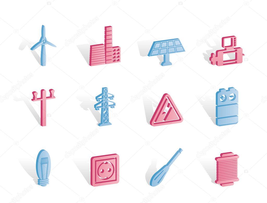 Electricity and power icons