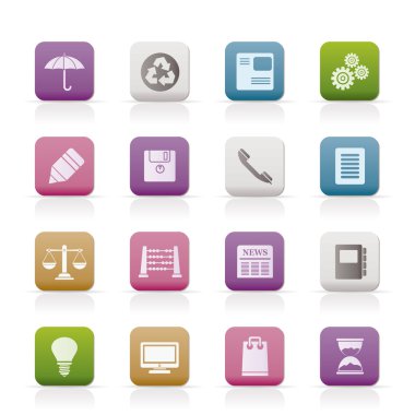 Business and Office internet Icons clipart