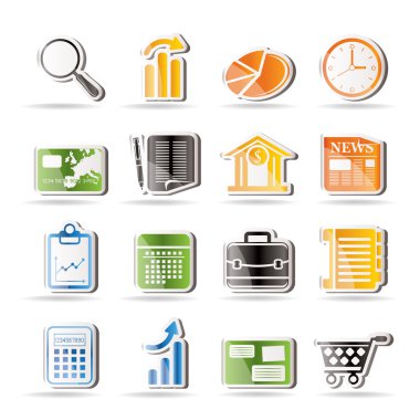 Business and Office Internet Icons clipart