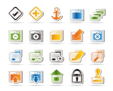 Application, Programming, Server and computer icons clipart