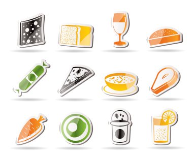 Shop, food and drink icons 2 clipart