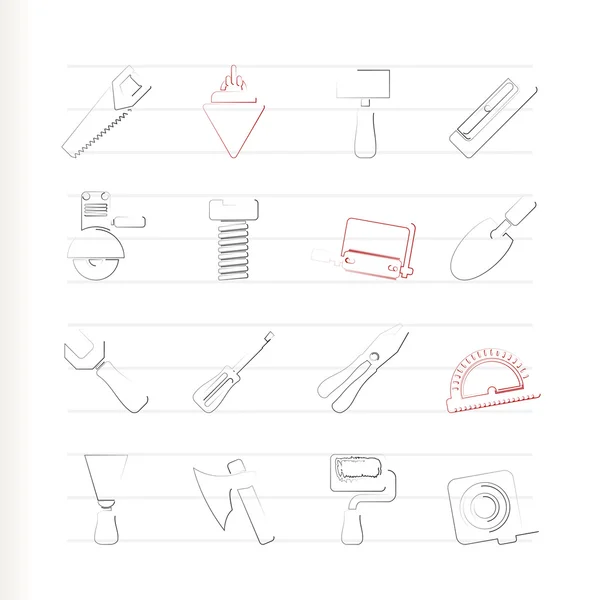 Building and Construction Tools icons — Stock Vector
