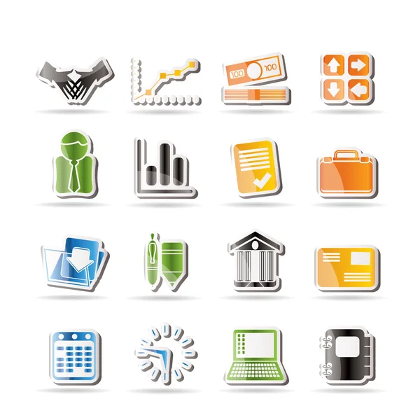 Simple Business and Office icons — Stock Vector