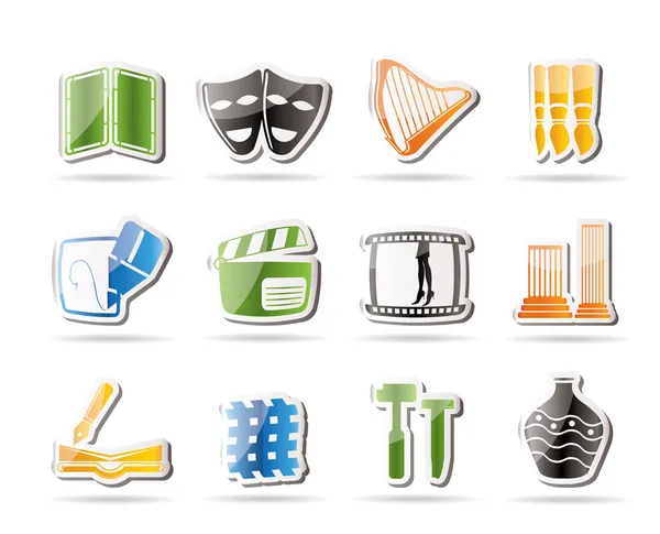 stock vector Different kind of Art Icons