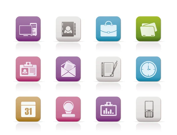 Web Applications,Business and Office icons, Universal icons — Stock Vector