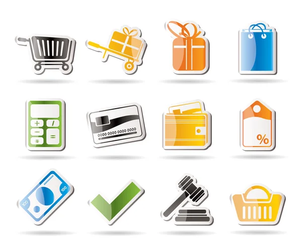 Iconos de tienda online — Vector de stock