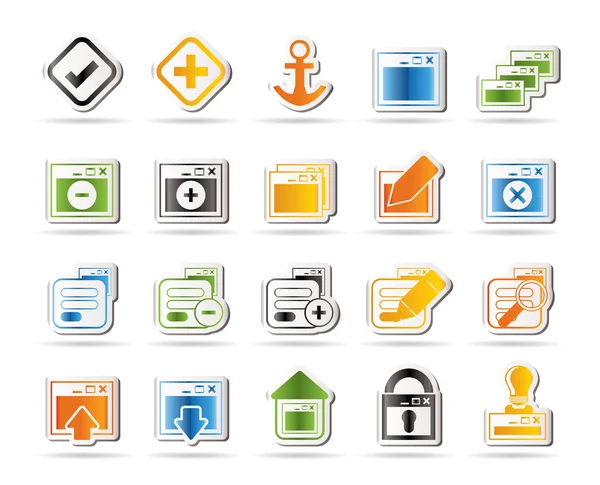Iconos de aplicación, programación, servidor y ordenador — Archivo Imágenes Vectoriales
