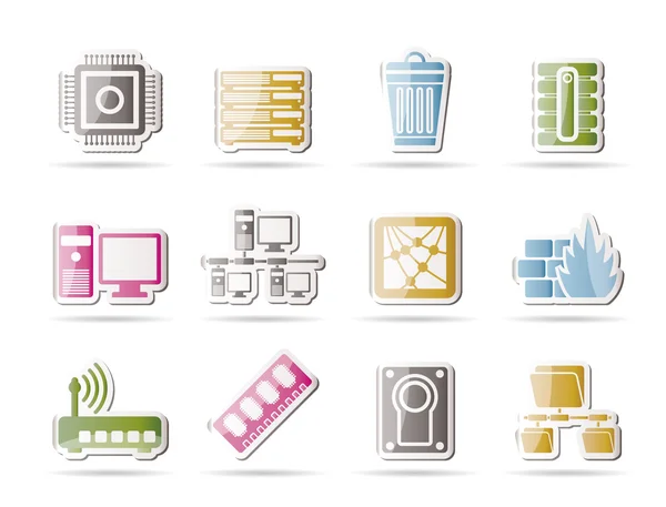Computer and website icons — Stock Vector