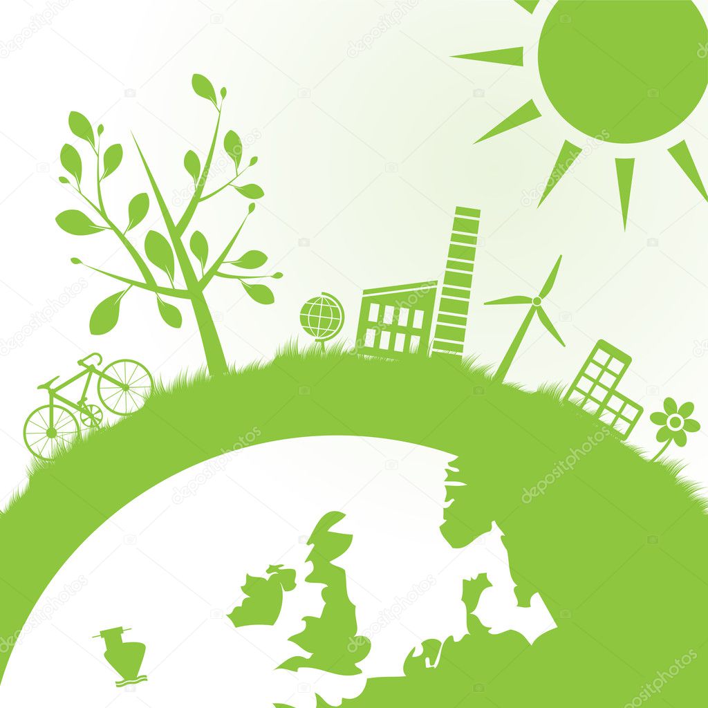 Abstract ecology and power background