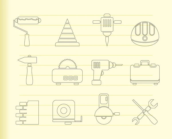 Building and Construction Tools icons — Stock Vector