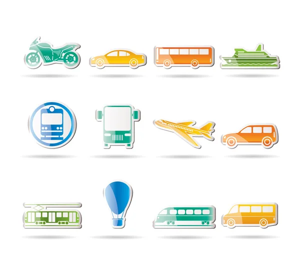 Travel and transportation of icons — Stock Vector