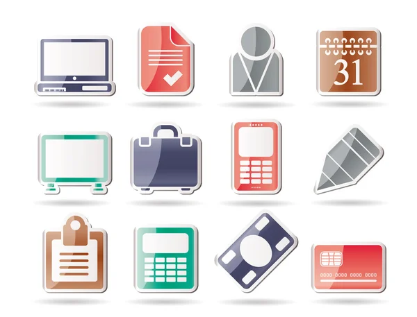Business and office icons — Stock Vector