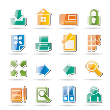 Internet and Web Site Icons clipart