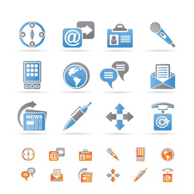 Business, office and internet icons clipart