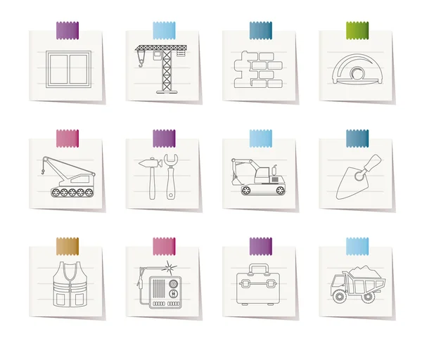stock vector Building and construction icons