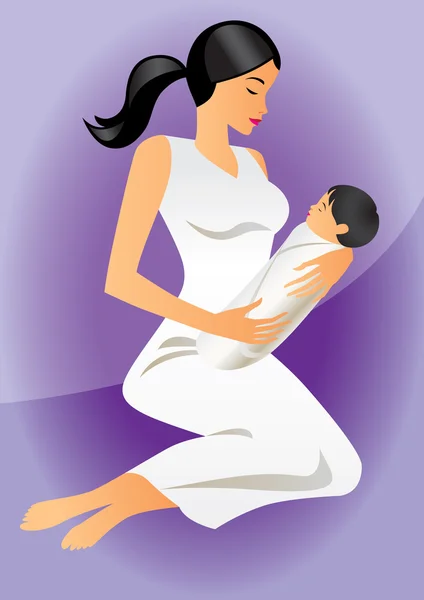 Mother with child — Stock Vector