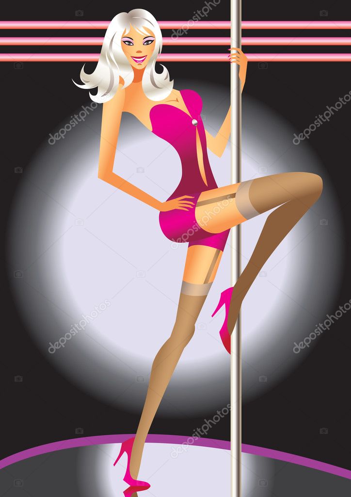 Striptease Girl Dance In A Night Club Stock Vector Image By ©stoyanh 5179289 