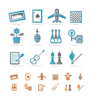 Hobby, Leisure and Holiday objects clipart