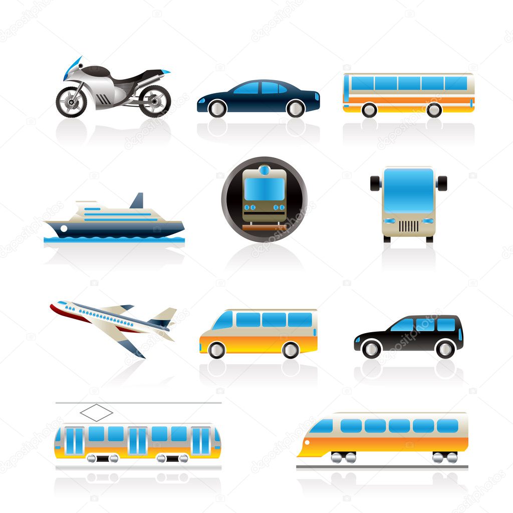 Travel and transportation of icons