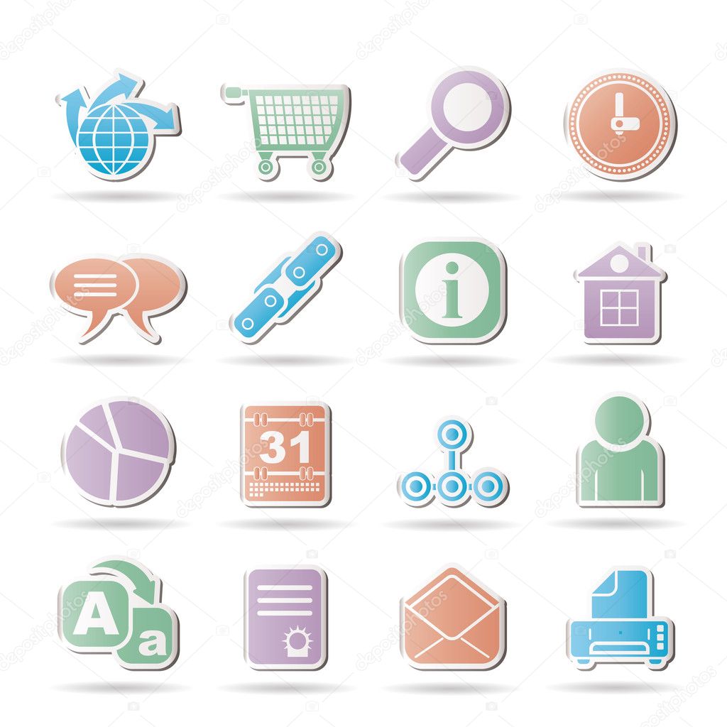 WebSite, Internet and navigation Icons