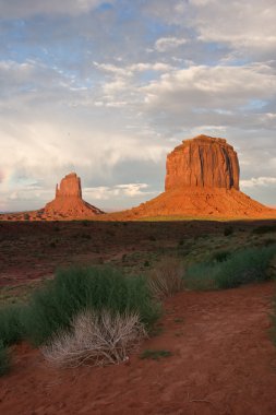 Monument valley as seen in western movies clipart