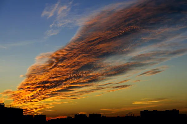 モスクワの秋減少。雲. ロイヤリティフリーのストック写真