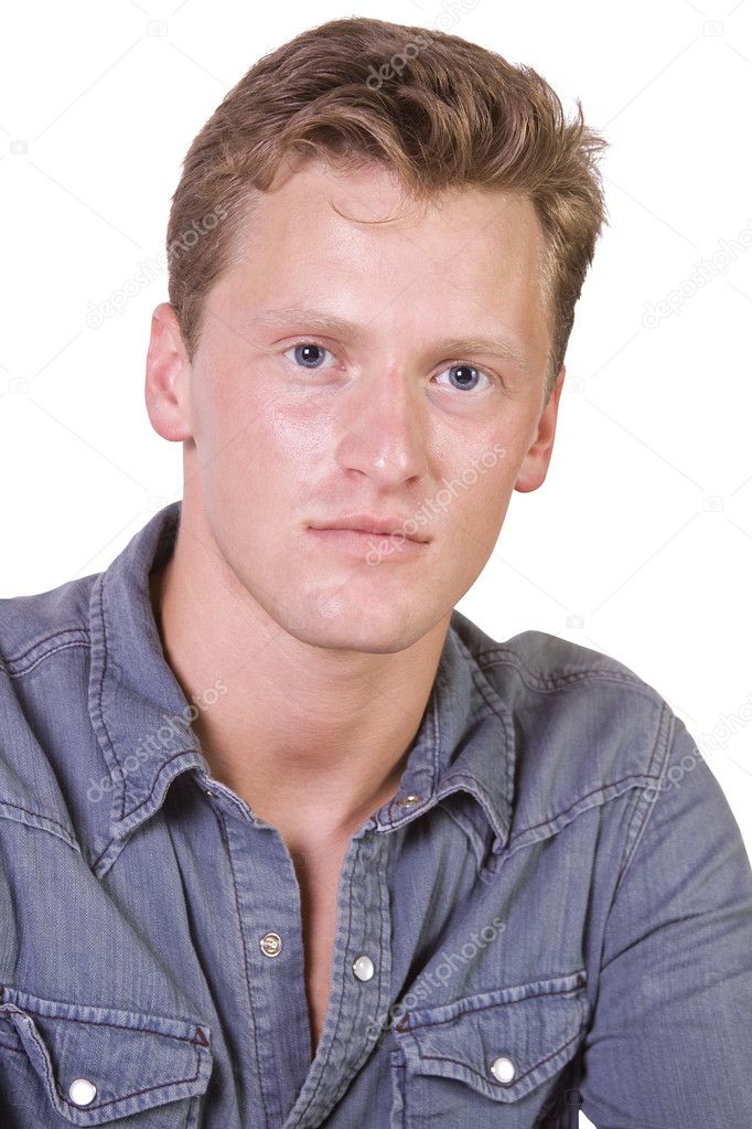Close up portrait of young business man