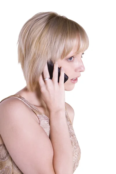 Beautiful Woman Talking on the Cell Phone — Stock Photo, Image