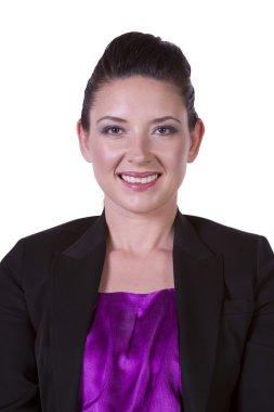 bir beatuiful kadın - izole arka planı kapat