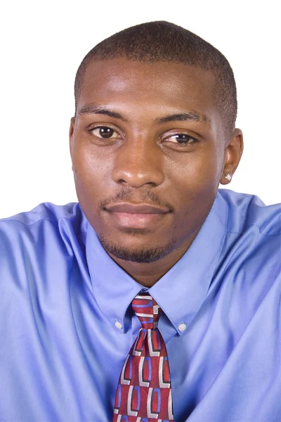 Hombre de negocios afroamericano guapo Imagen de stock