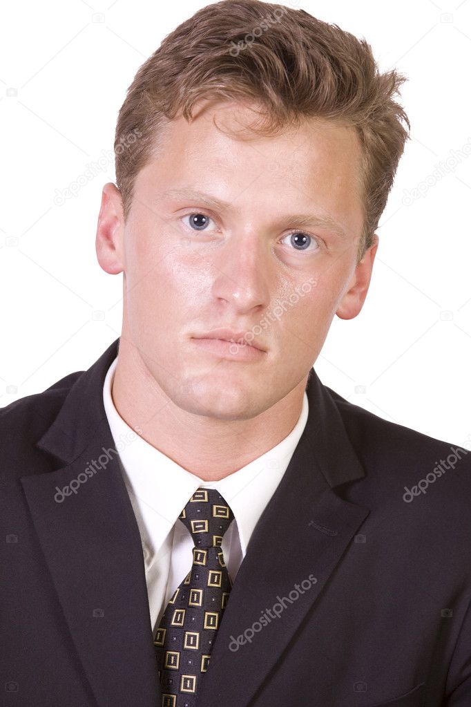 Close up portrait of young business man