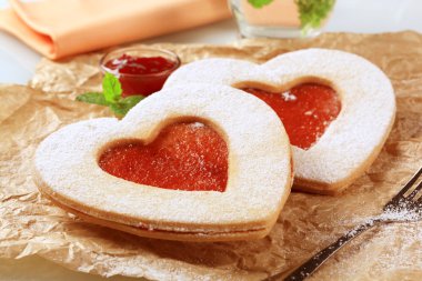 Heart shaped cookies clipart