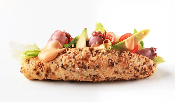 Calamari sandwich — Stock Photo, Image