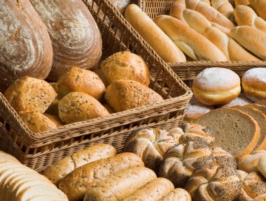 Assortment of bakery goods clipart