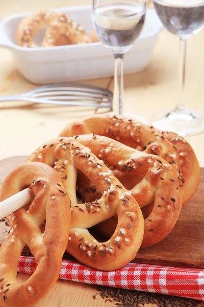 Soft pretzels — Stock Photo, Image