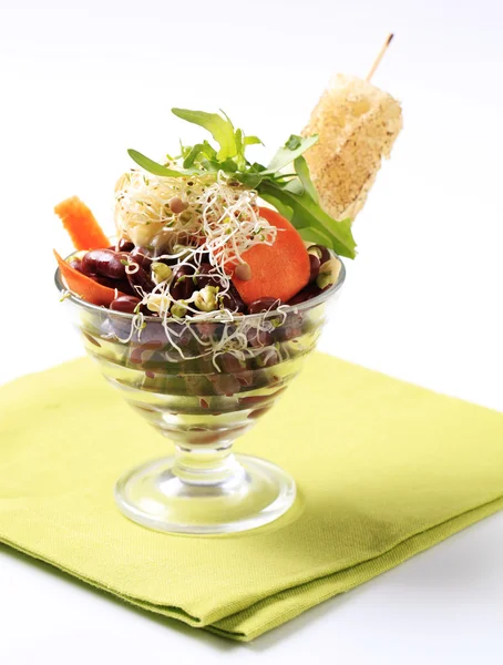 Fasulye salatası — Stok fotoğraf