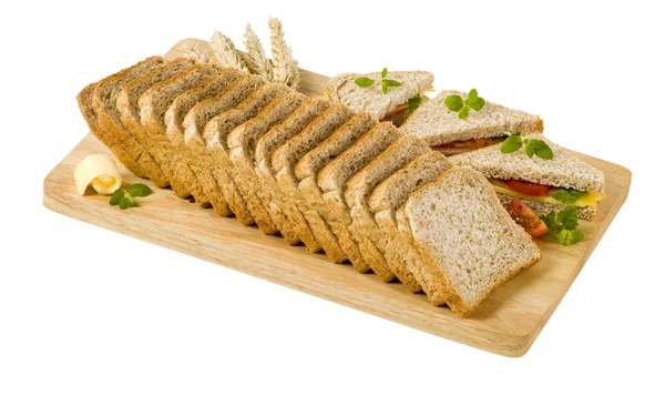 stock image Whole grain bread sandwiches