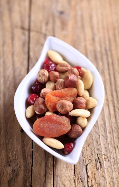 Dried fruit and nuts — Stock Photo, Image