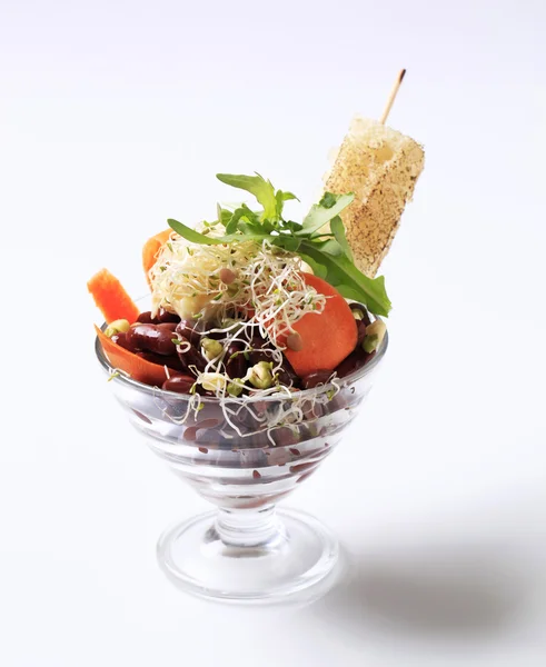 콩과 식물 샐러드 — 스톡 사진