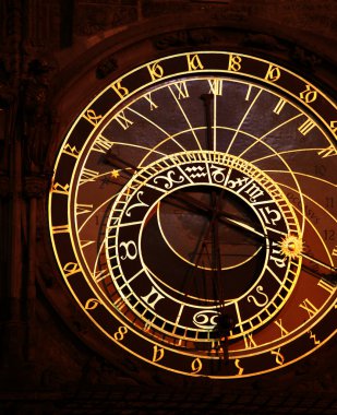 Prague Astronomical Clock clipart