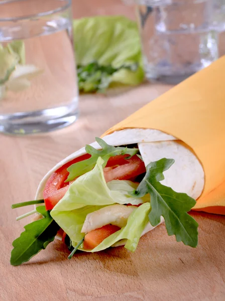 Wrap sandwich — Stock Photo, Image