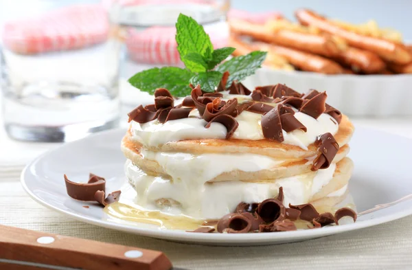 stock image Cream cheese pancakes