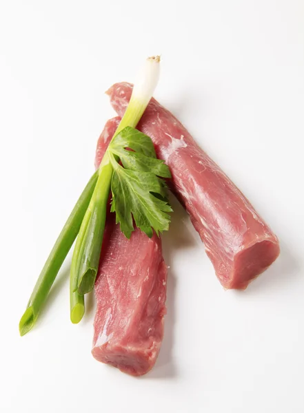 Raw pork tenderloin — Stock Photo, Image