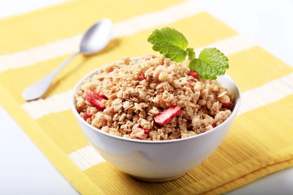 Skål med granola — Stockfoto