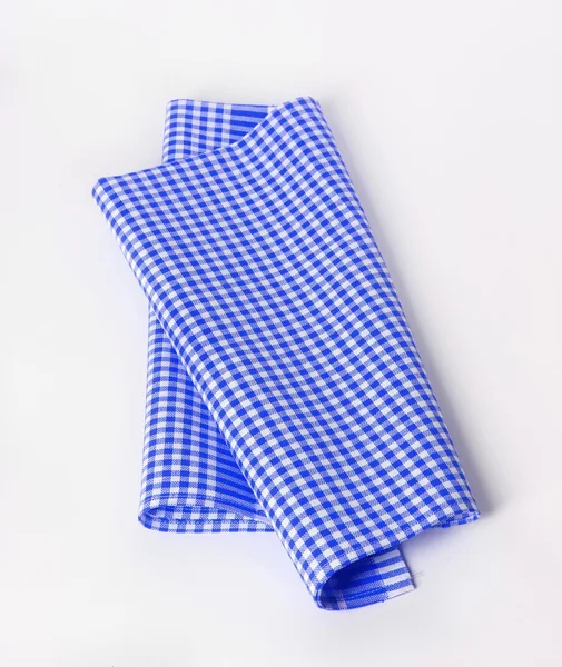 Синьо-білий чайний рушник — стокове фото